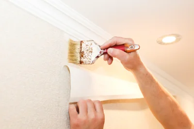 Pose de papier peint à Aleu — revêtements muraux et toiles de verre